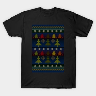 Christmas Sweater Board Game Meeple - Board Games Design - Gaming Art T-Shirt